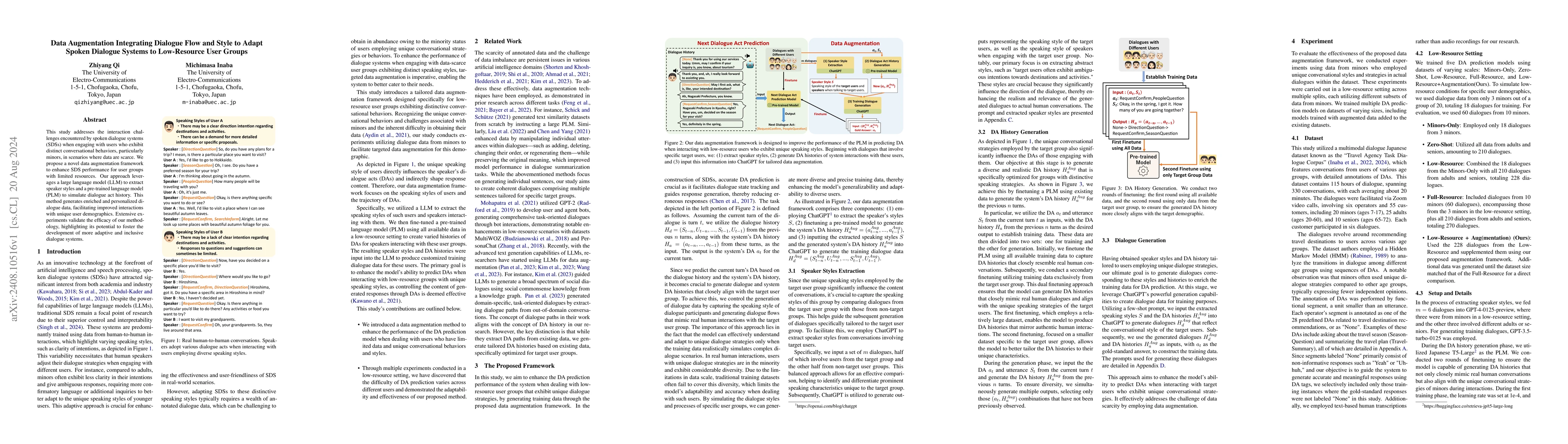 Thumbnail for Data Augmentation Integrating Dialogue Flow and Style to Adapt Spoken
  Dialogue Systems to Low-Resource User Groups