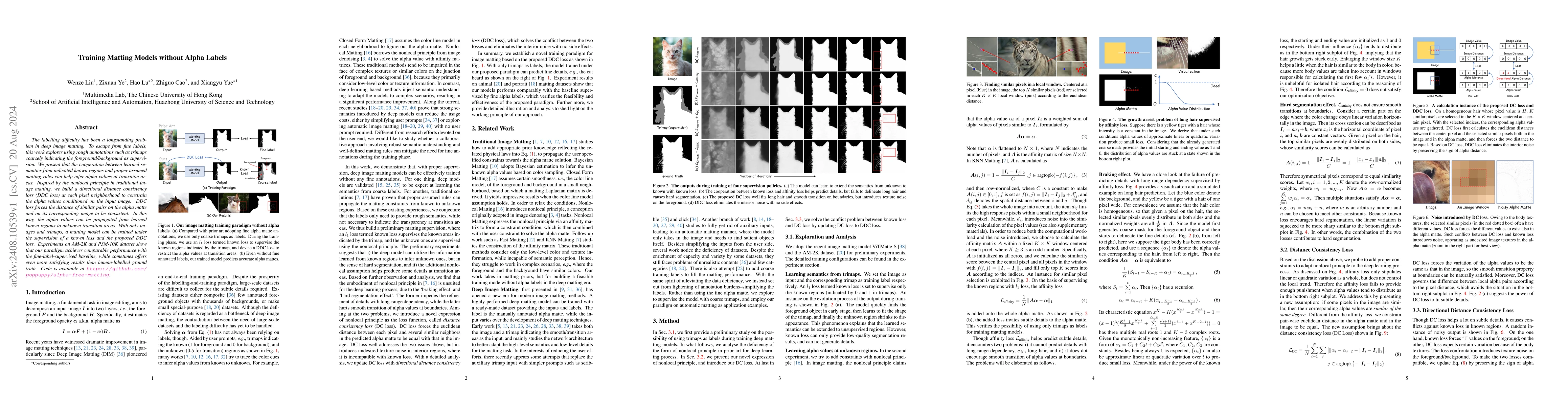 Thumbnail for Training Matting Models without Alpha Labels