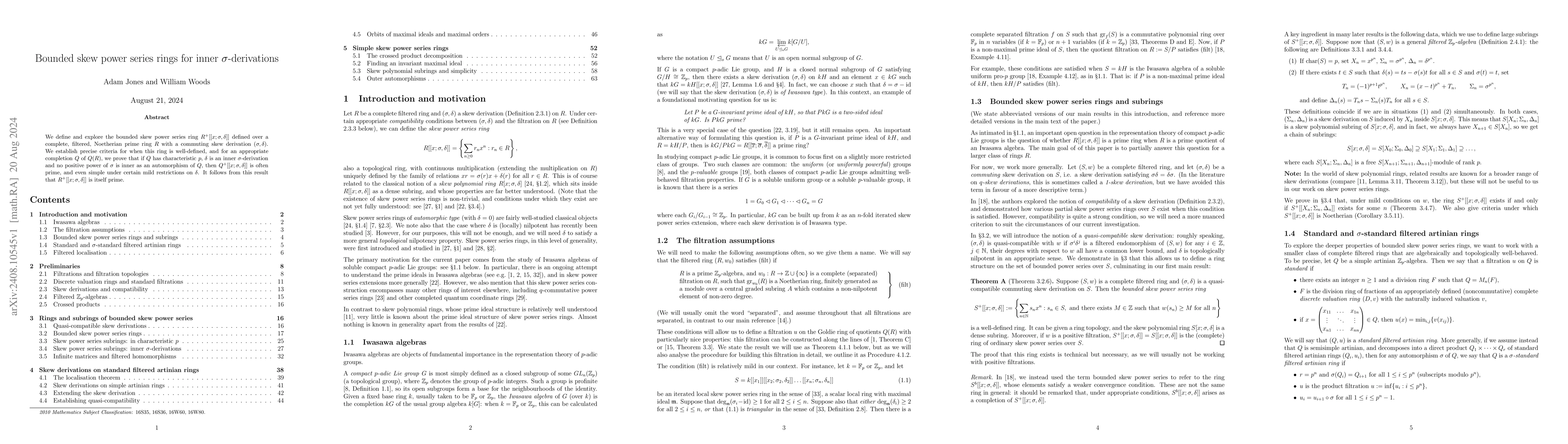 Thumbnail for Bounded skew power series rings for inner $σ$-derivations