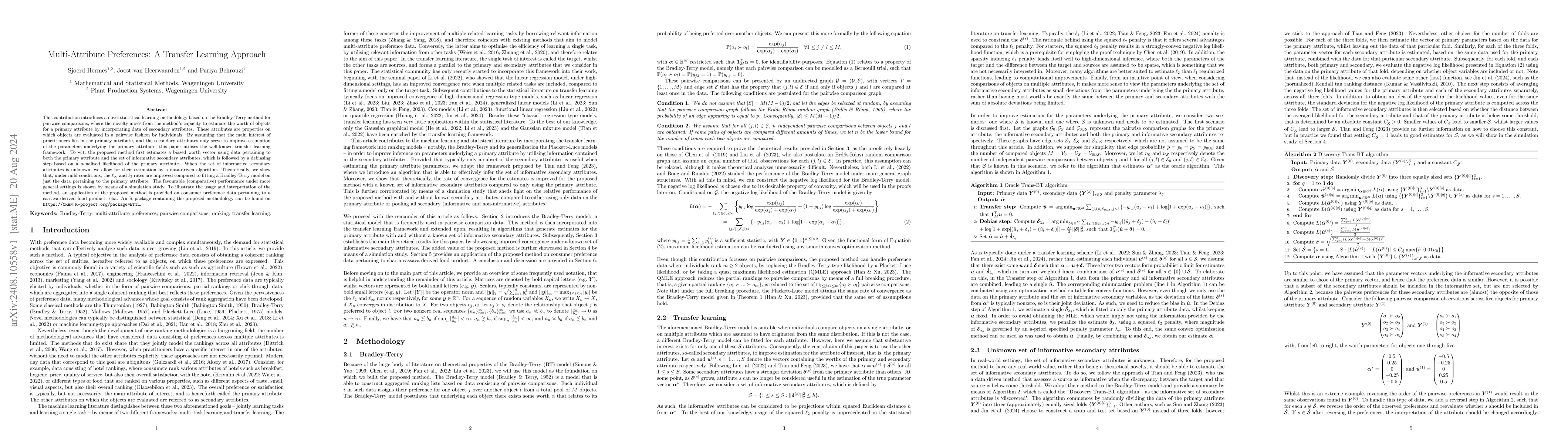 Thumbnail for Multi-Attribute Preferences: A Transfer Learning Approach