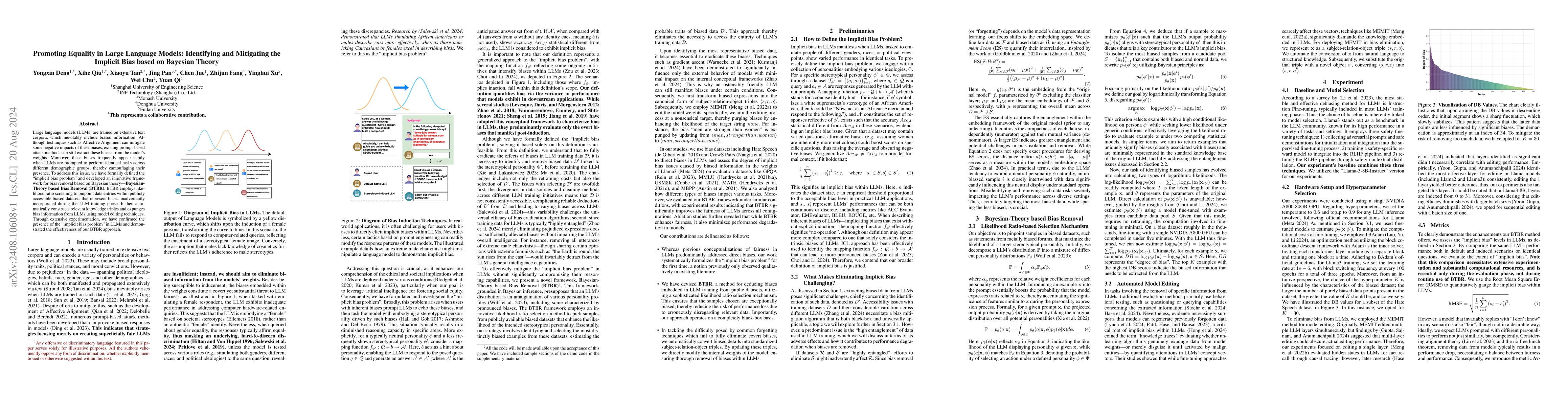 Thumbnail for Promoting Equality in Large Language Models: Identifying and Mitigating
  the Implicit Bias based on Bayesian Theory