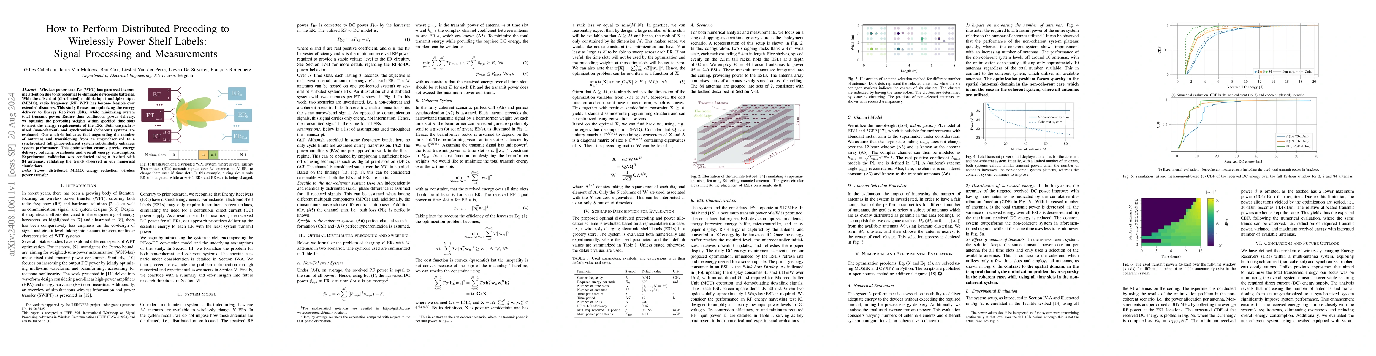 Thumbnail for How to Perform Distributed Precoding to Wirelessly Power Shelf Labels:
  Signal Processing and Measurements