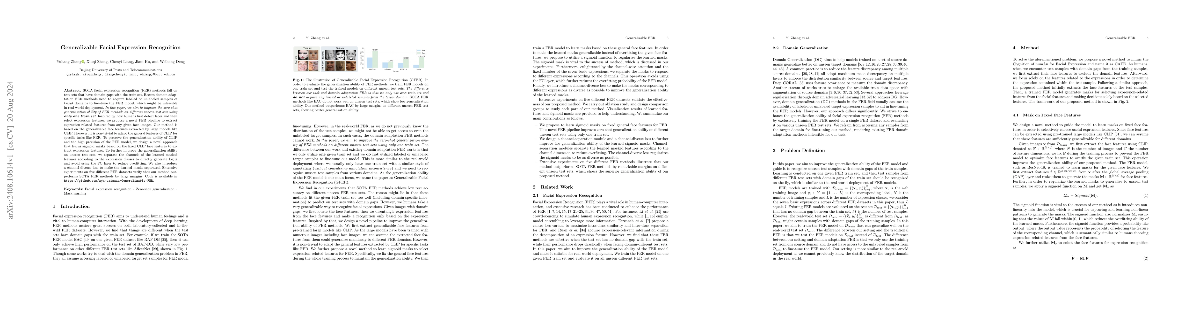 Thumbnail for Generalizable Facial Expression Recognition