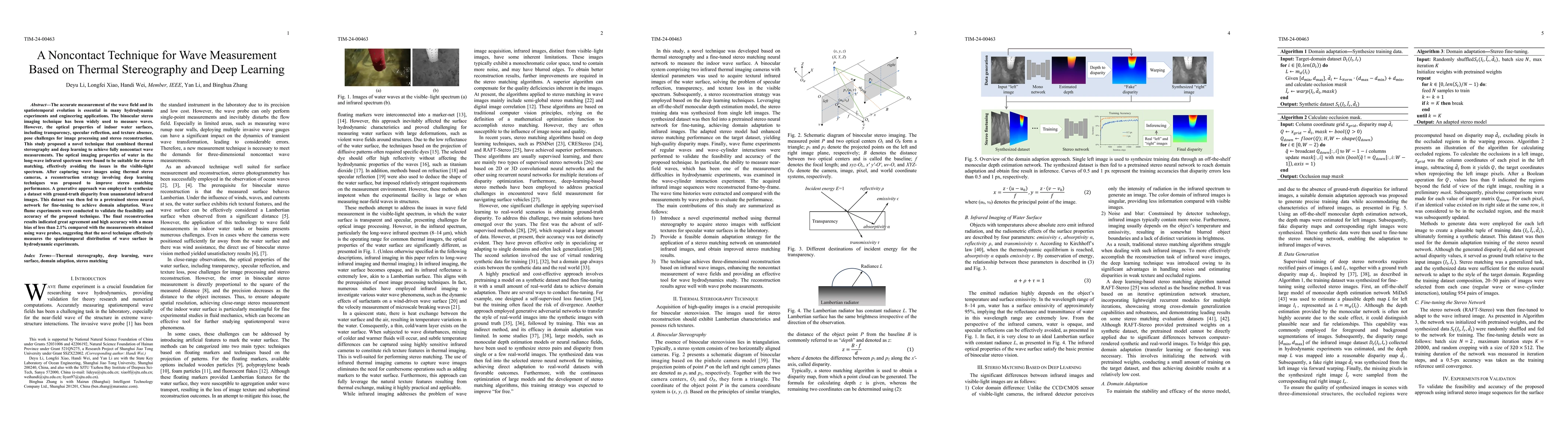 Thumbnail for A Noncontact Technique for Wave Measurement Based on Thermal
  Stereography and Deep Learning