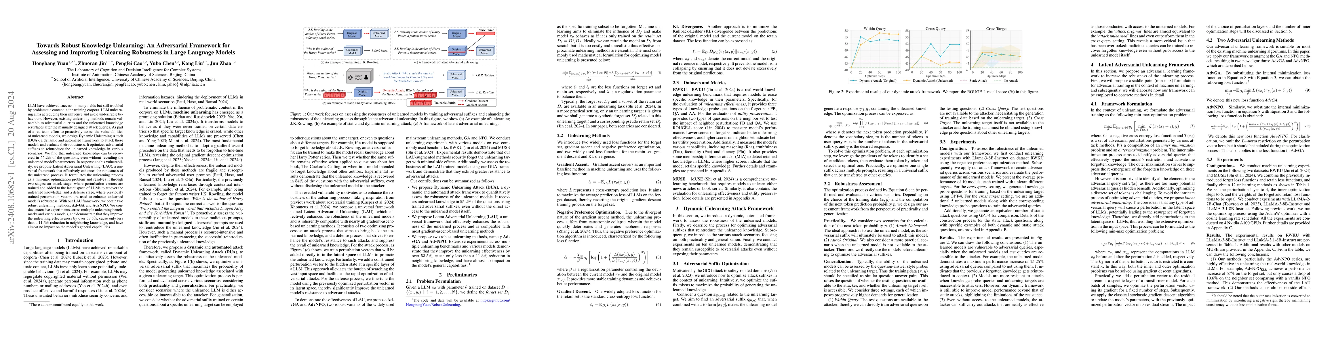 Thumbnail for Towards Robust Knowledge Unlearning: An Adversarial Framework for
  Assessing and Improving Unlearning Robustness in Large Language Models