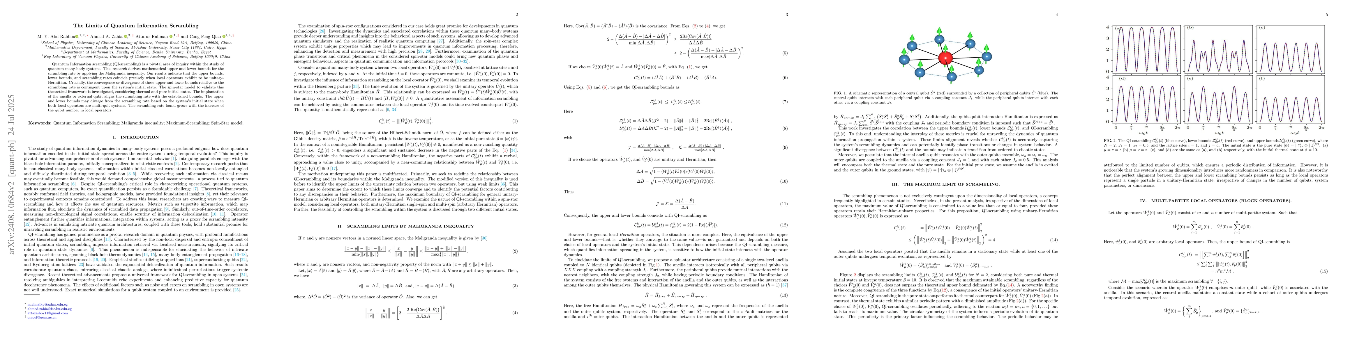 Thumbnail for The Limits of Quantum Information Scrambling