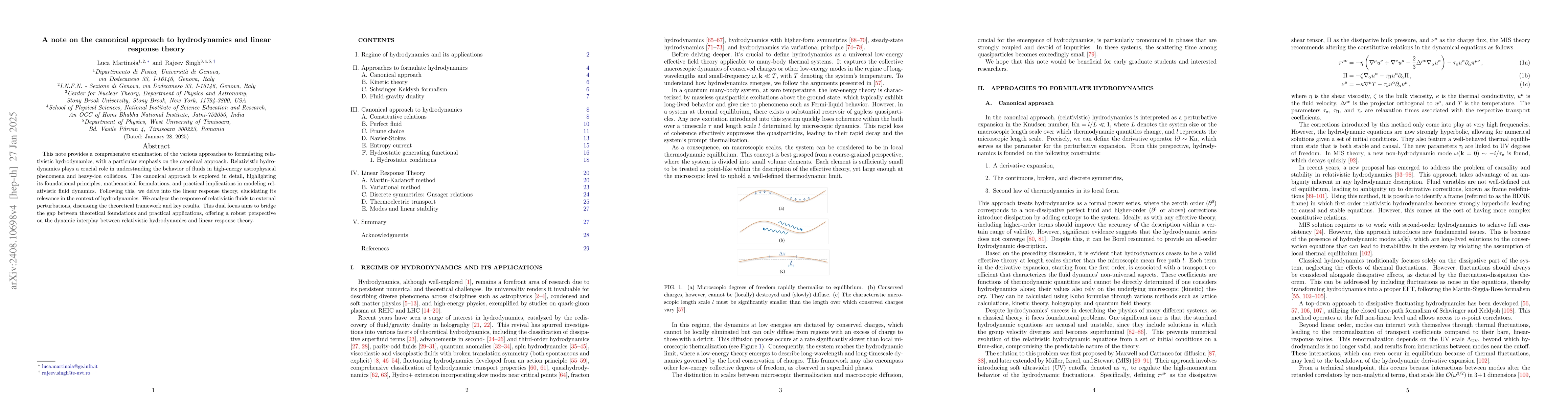 Thumbnail for A note on the canonical approach to hydrodynamics and linear response
  theory