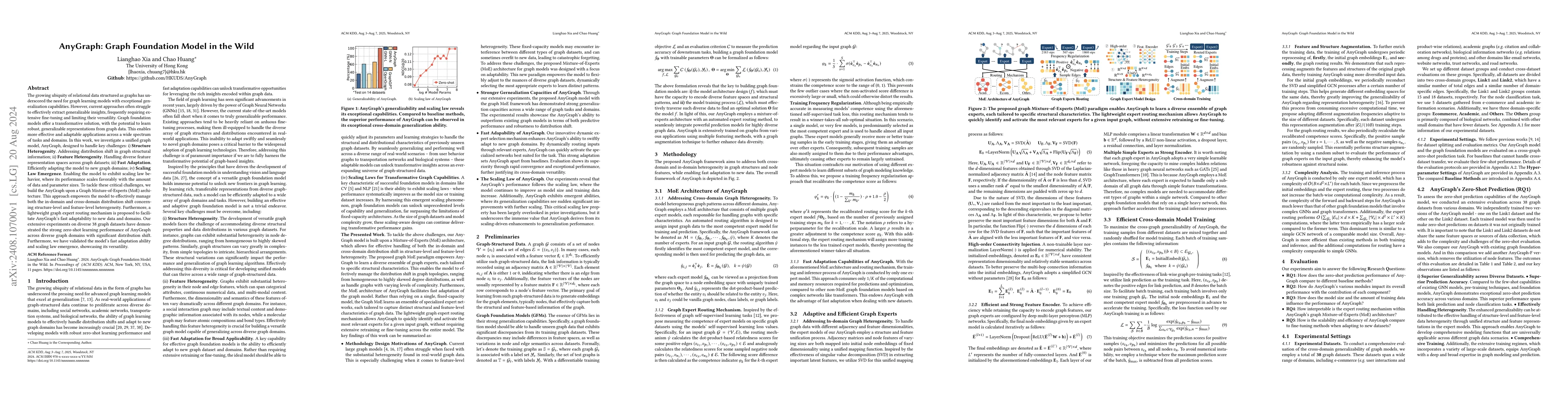 Thumbnail for AnyGraph: Graph Foundation Model in the Wild