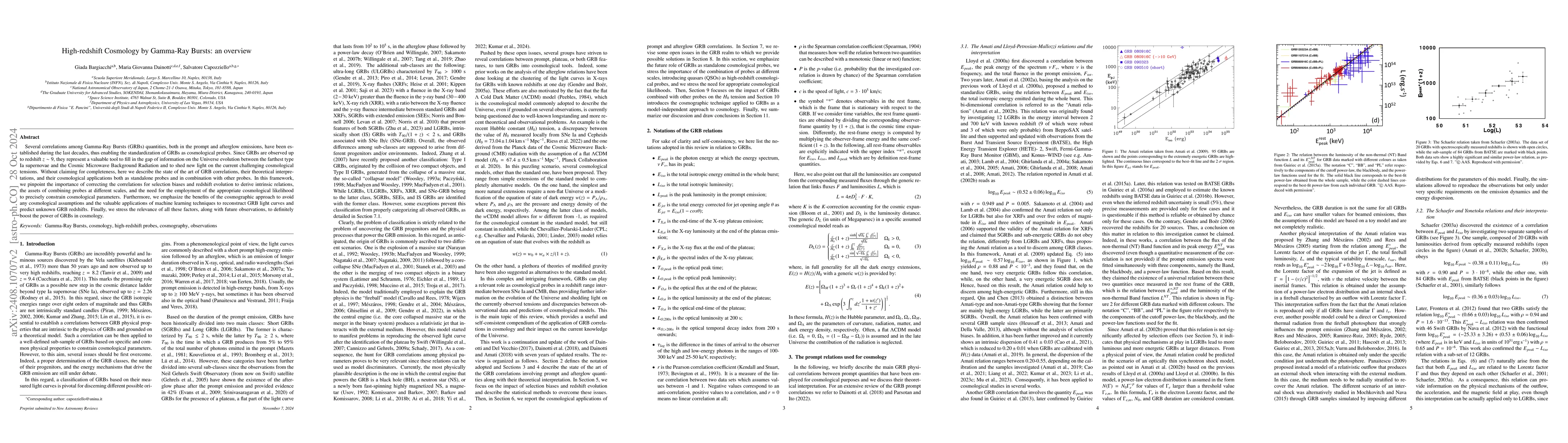 Thumbnail for High-redshift Cosmology by Gamma-Ray Bursts: an overview