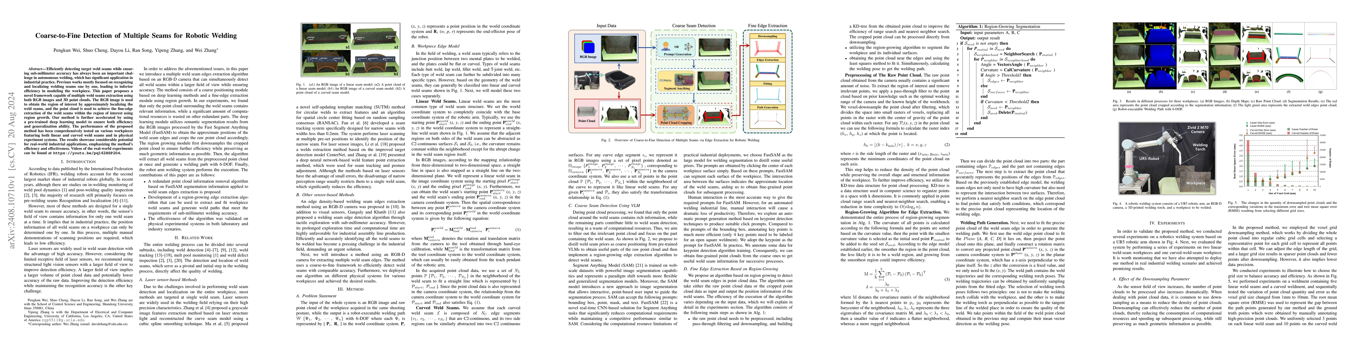 Thumbnail for Coarse-to-Fine Detection of Multiple Seams for Robotic Welding