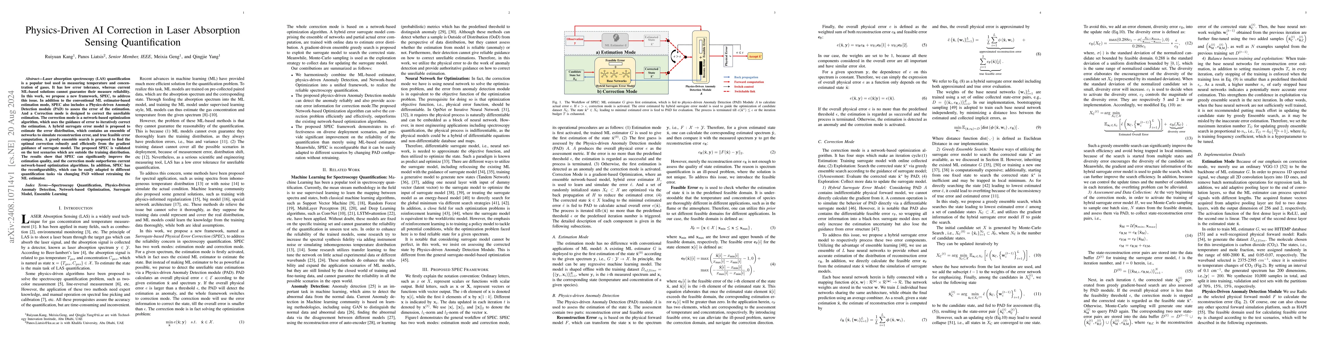Thumbnail for Physics-Driven AI Correction in Laser Absorption Sensing Quantification