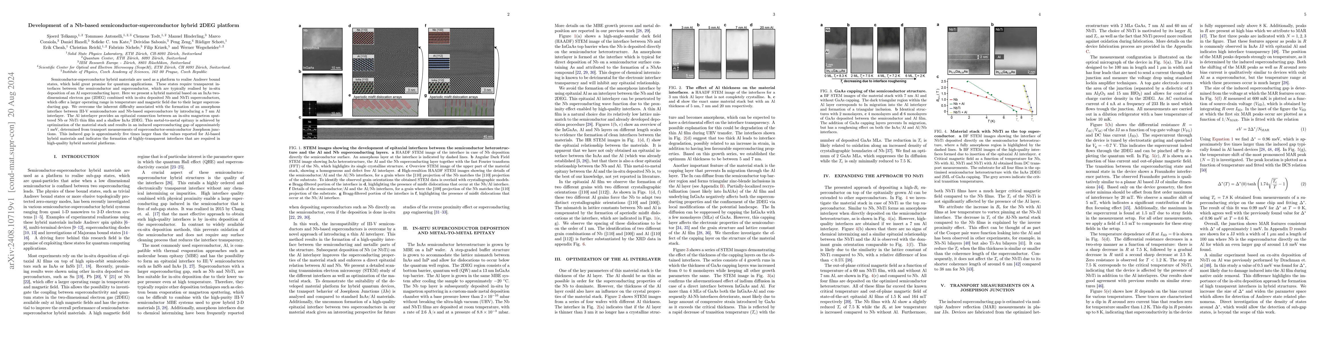 Thumbnail for Development of a Nb-based semiconductor-superconductor hybrid platform