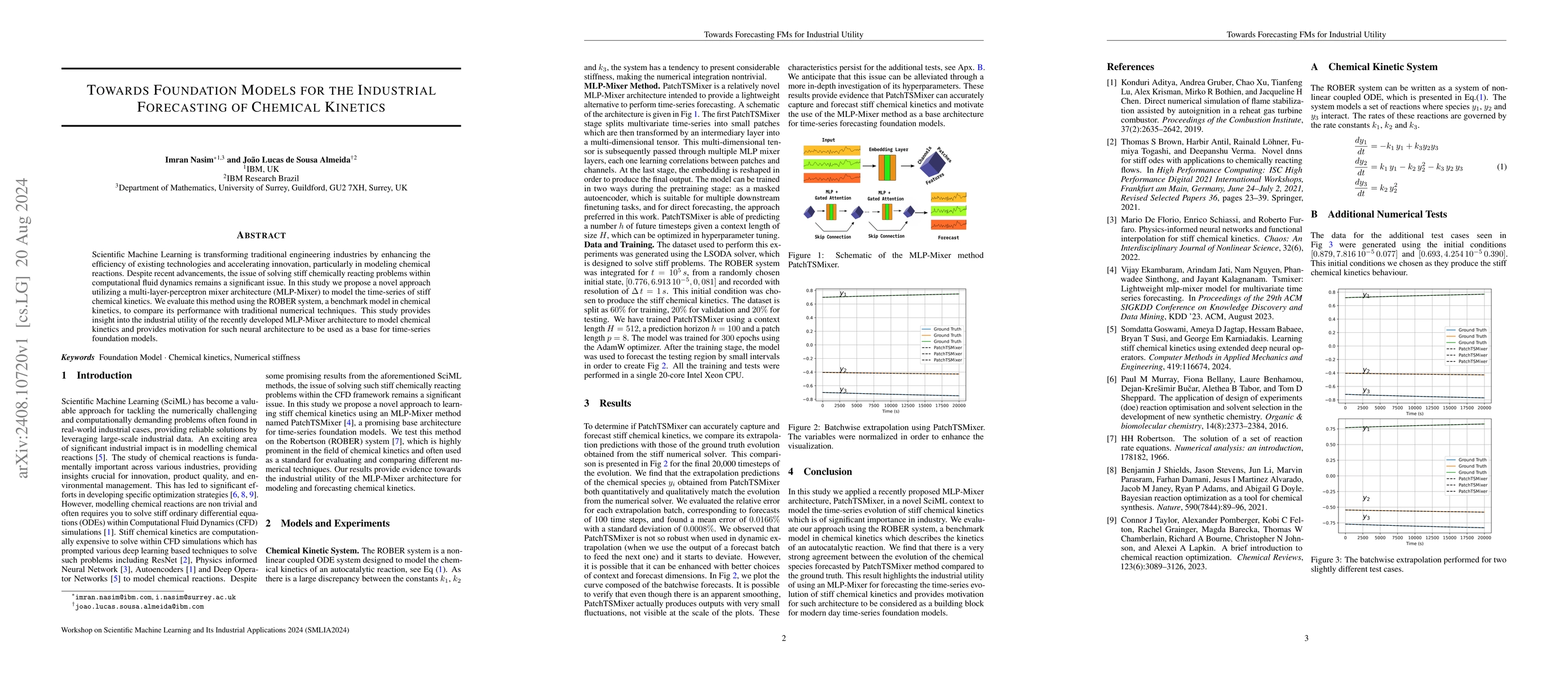 Thumbnail for Towards Foundation Models for the Industrial Forecasting of Chemical
  Kinetics