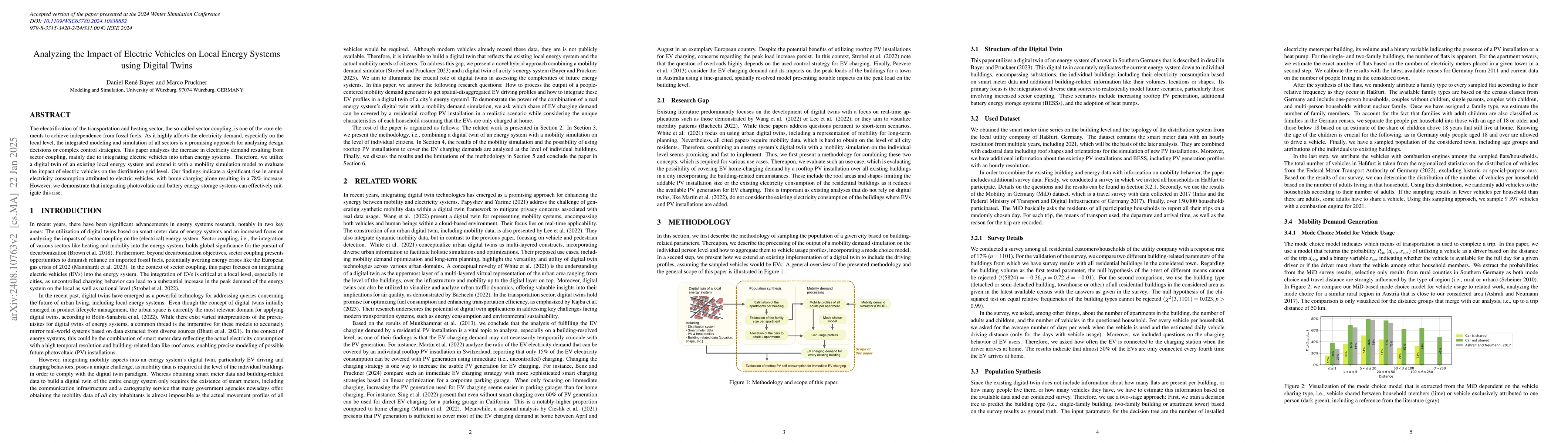 Thumbnail for Analyzing the Impact of Electric Vehicles on Local Energy Systems using
  Digital Twins