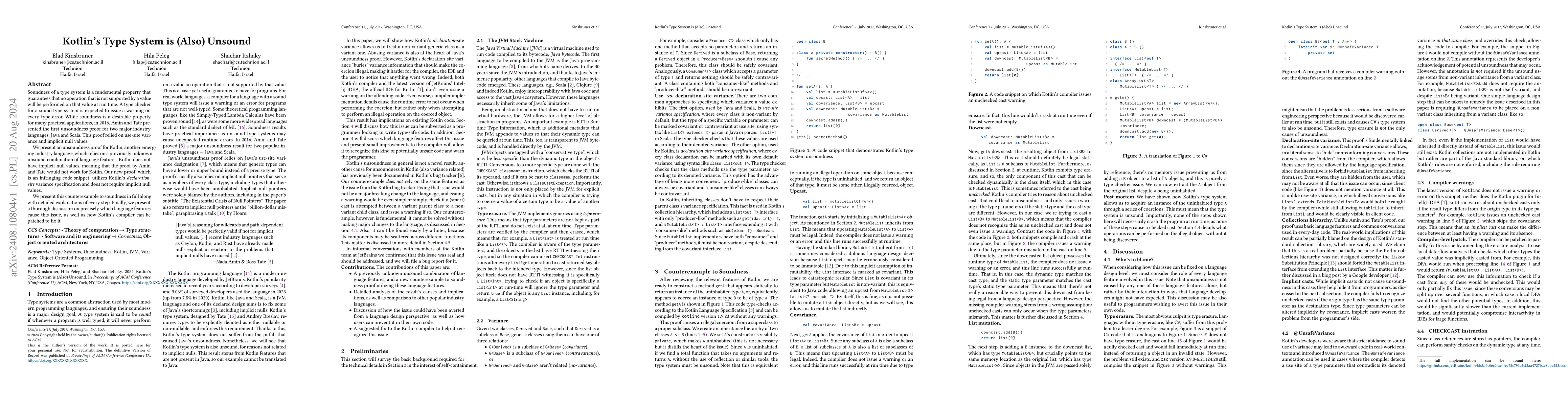 Thumbnail for Kotlin's Type System is (Also) Unsound