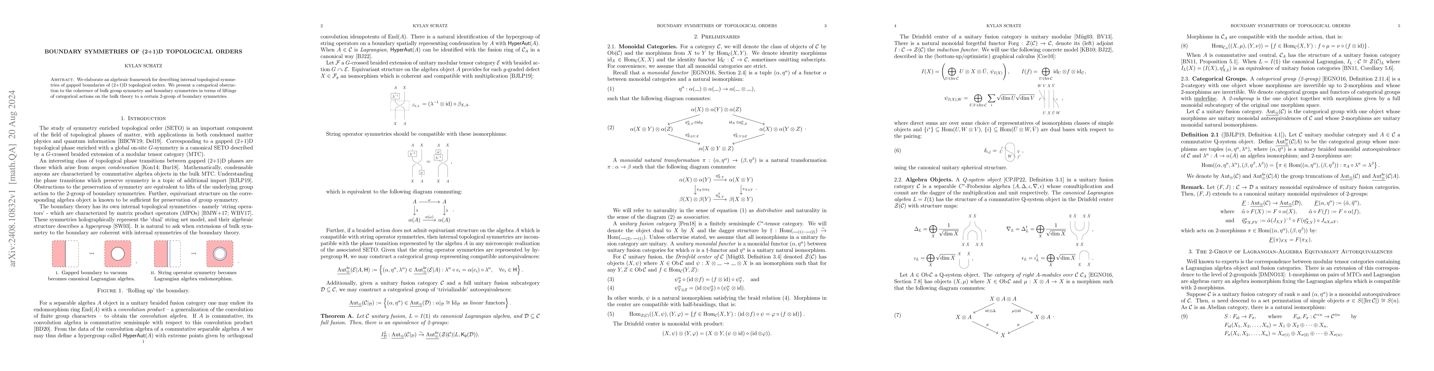 Thumbnail for Boundary symmetries of (2+1)D topological orders