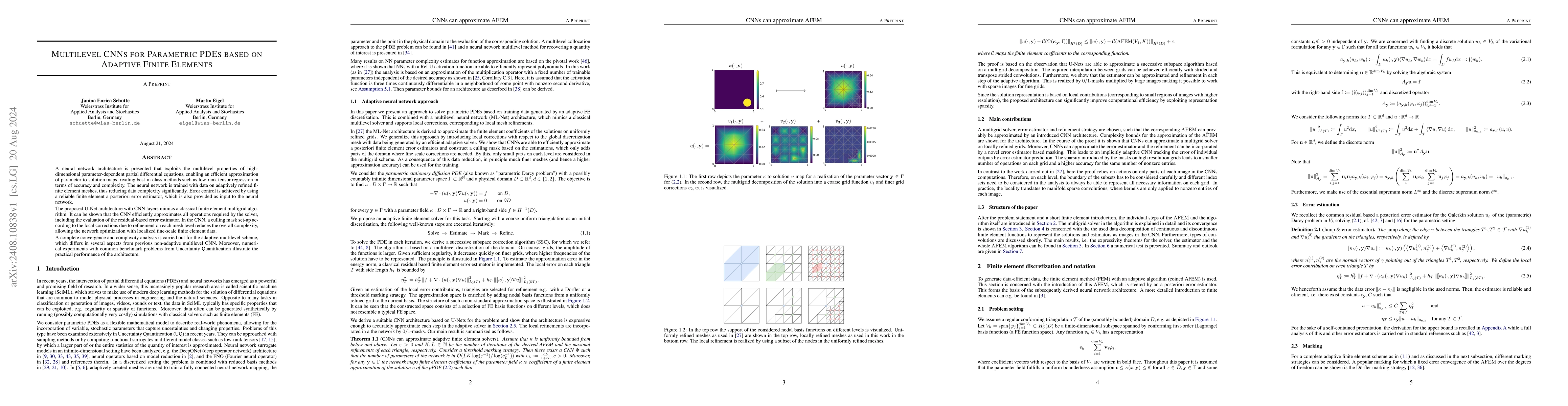 Thumbnail for Multilevel CNNs for Parametric PDEs based on Adaptive Finite Elements