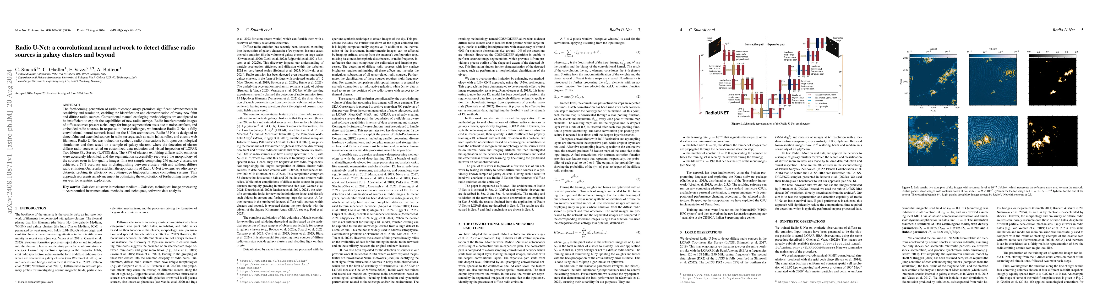 Thumbnail for Radio U-Net: a convolutional neural network to detect diffuse radio
  sources in galaxy clusters and beyond