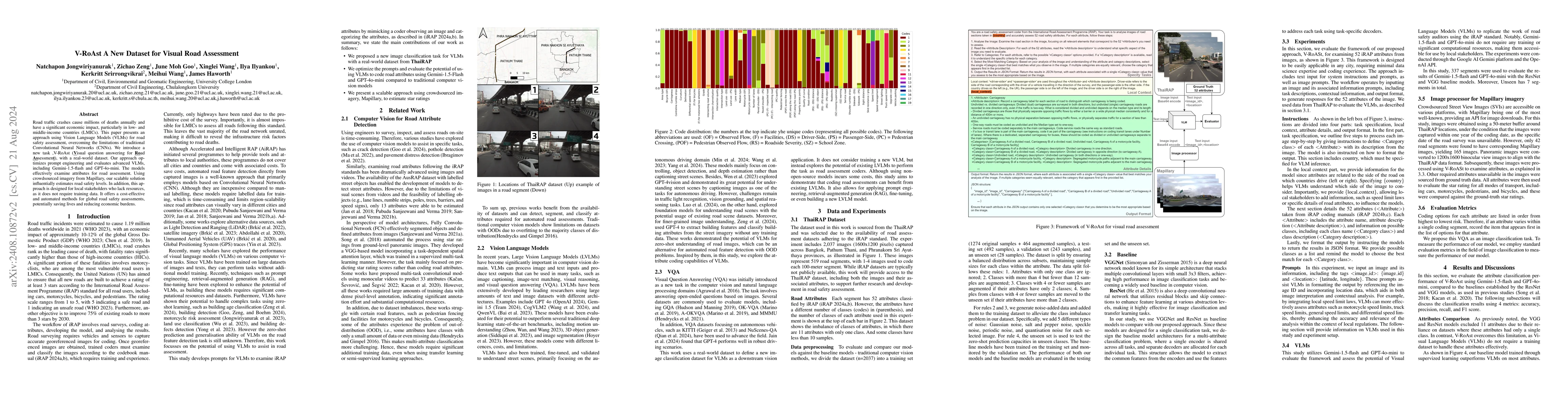 Thumbnail for V-RoAst: A New Dataset for Visual Road Assessment