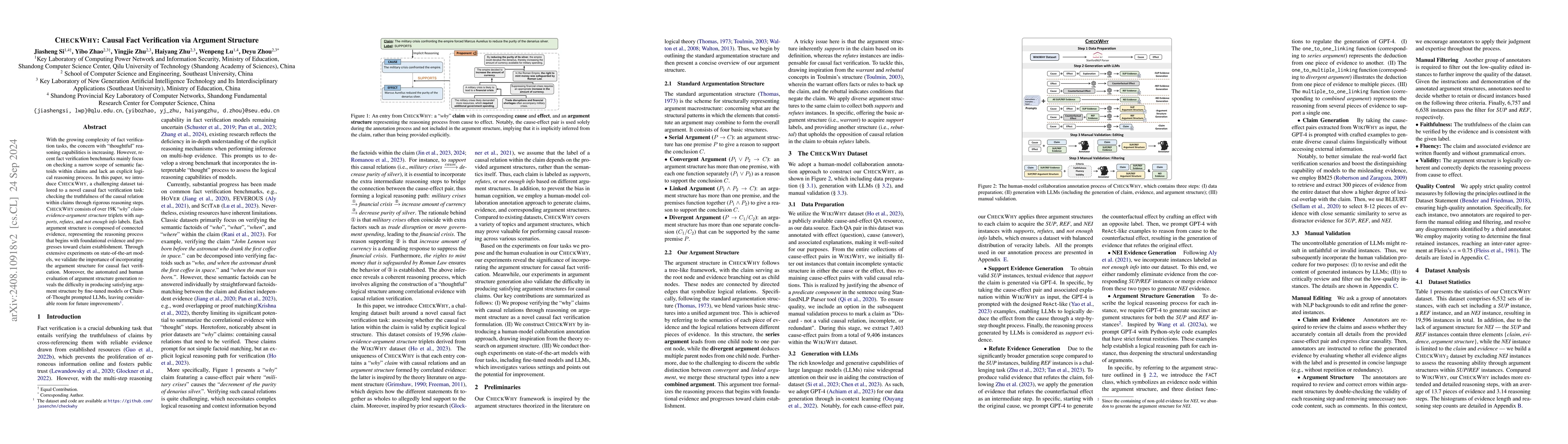 Thumbnail for CHECKWHY: Causal Fact Verification via Argument Structure