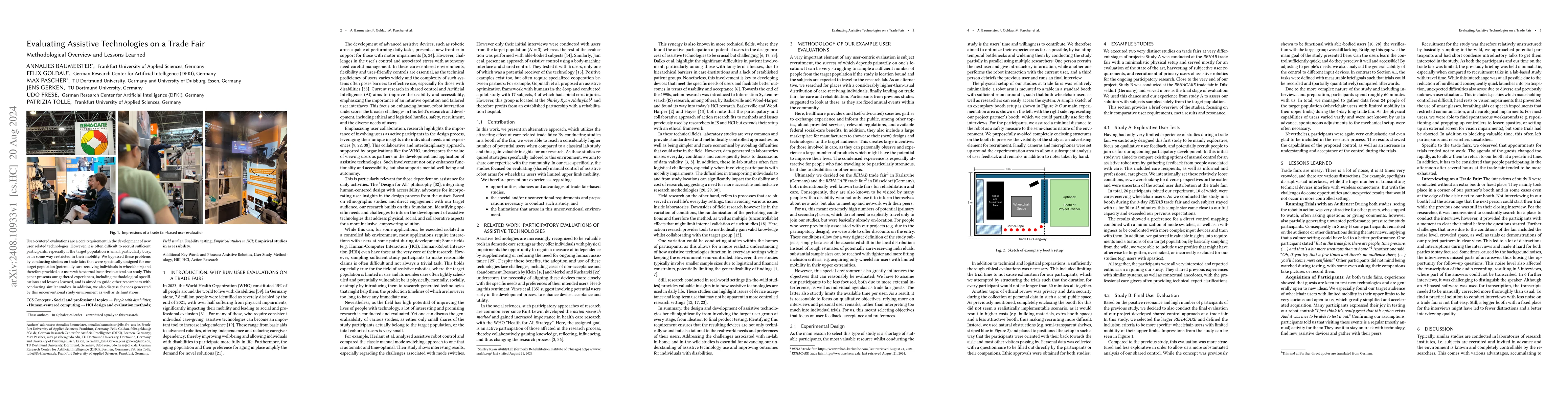 Thumbnail for Evaluating Assistive Technologies on a Trade Fair: Methodological
  Overview and Lessons Learned