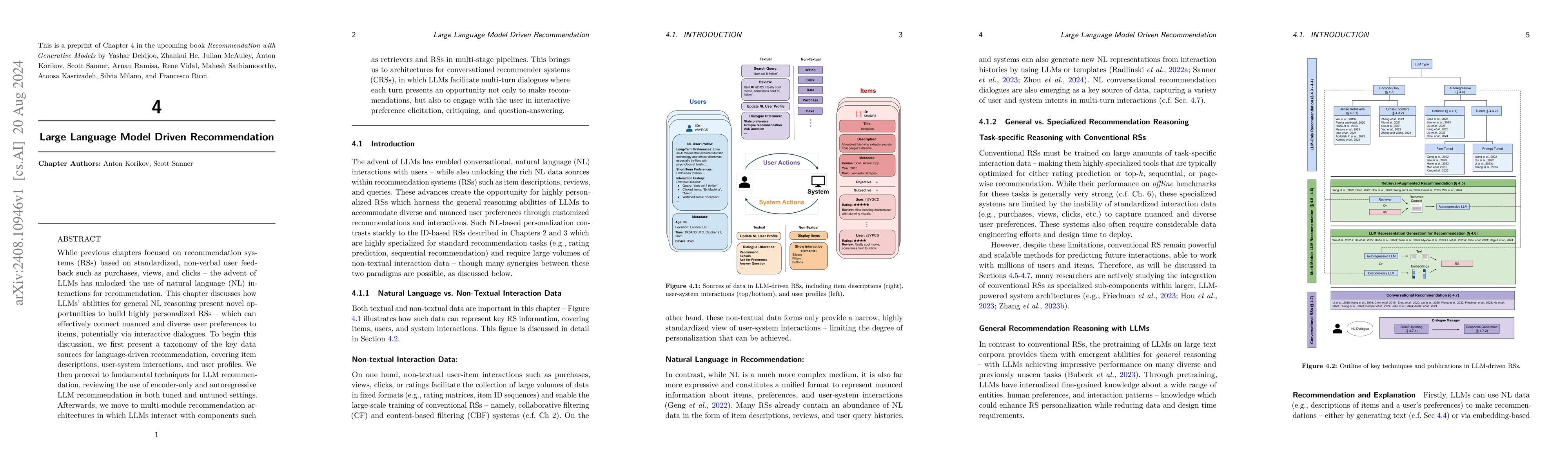 Thumbnail for Large Language Model Driven Recommendation