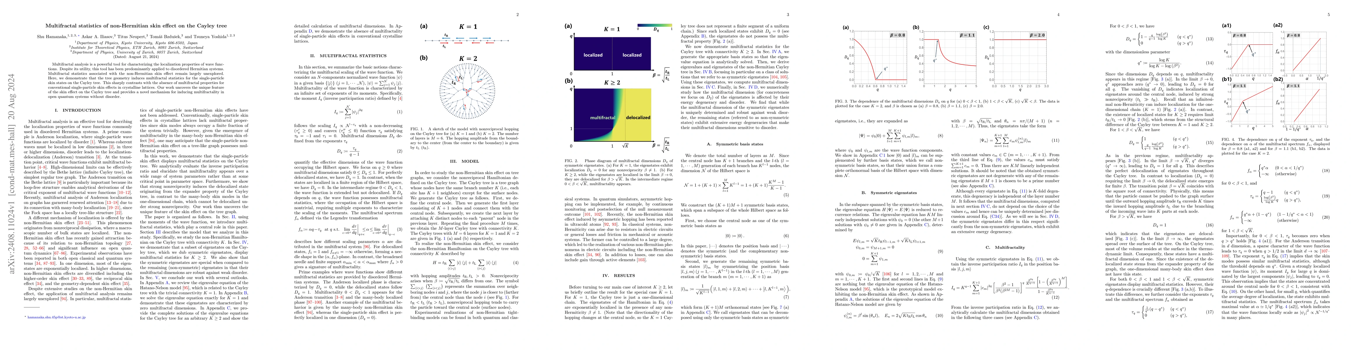 Thumbnail for Multifractal statistics of non-Hermitian skin effect on the Cayley tree