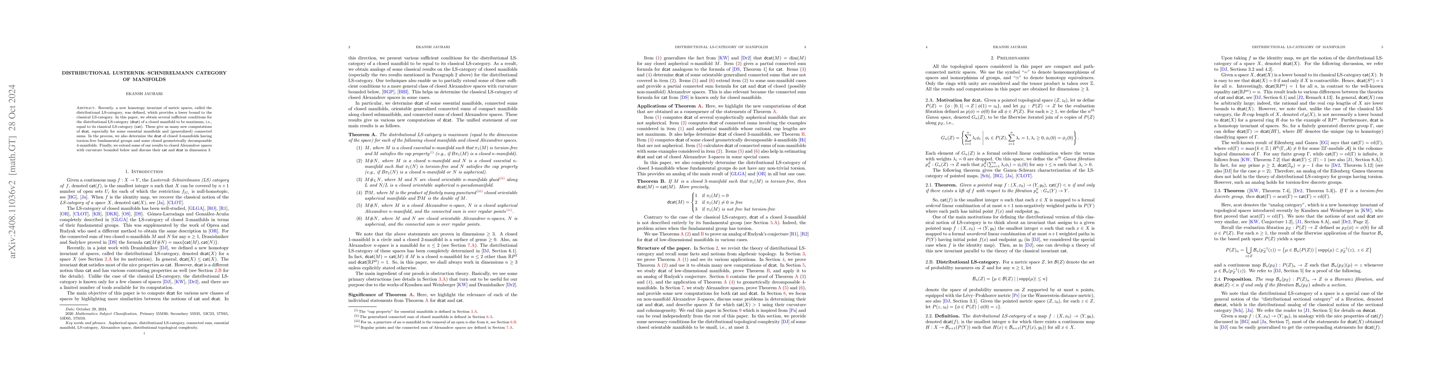 Thumbnail for Distributional Lusternik-Schnirelmann category of manifolds