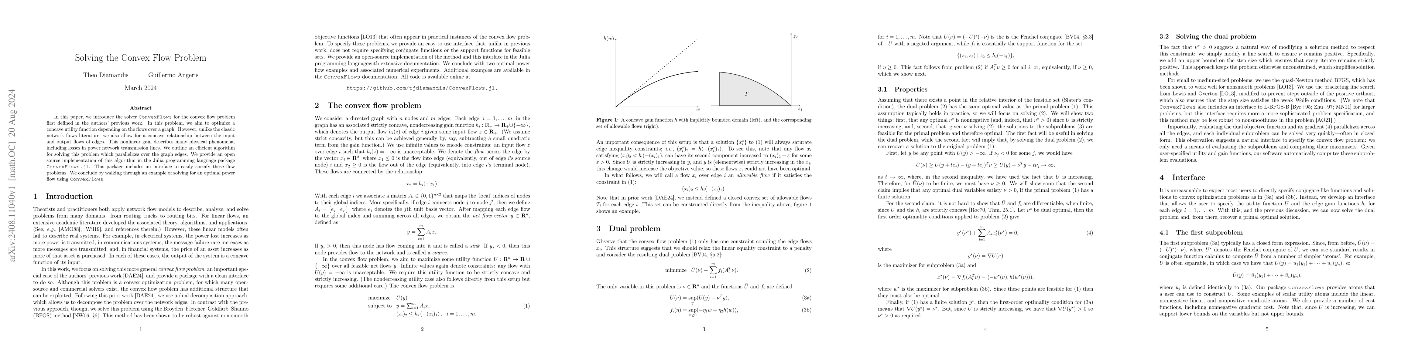 Thumbnail for Solving the Convex Flow Problem