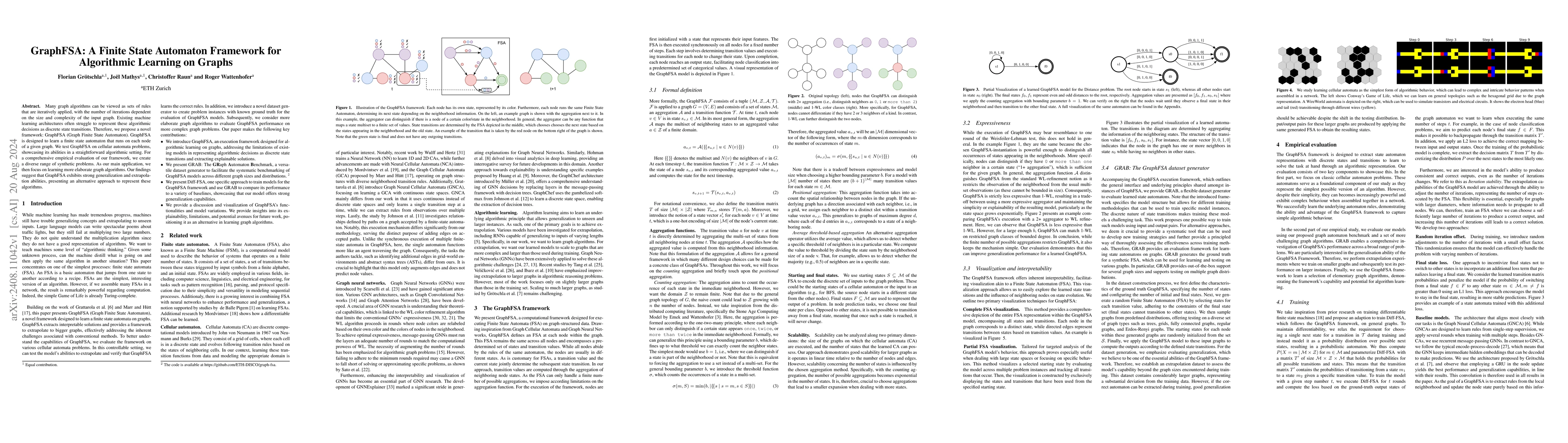 Thumbnail for GraphFSA: A Finite State Automaton Framework for Algorithmic Learning on
  Graphs