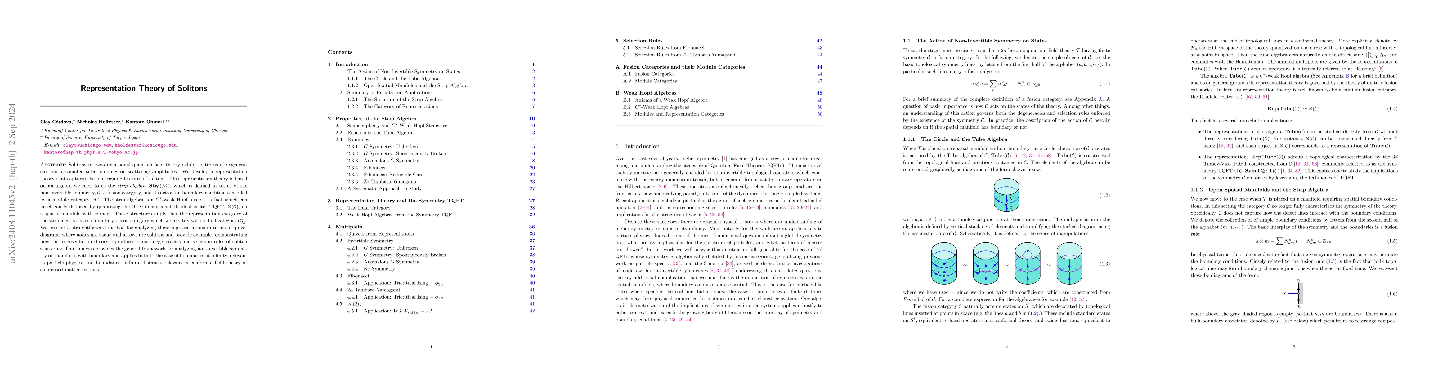 Thumbnail for Representation Theory of Solitons