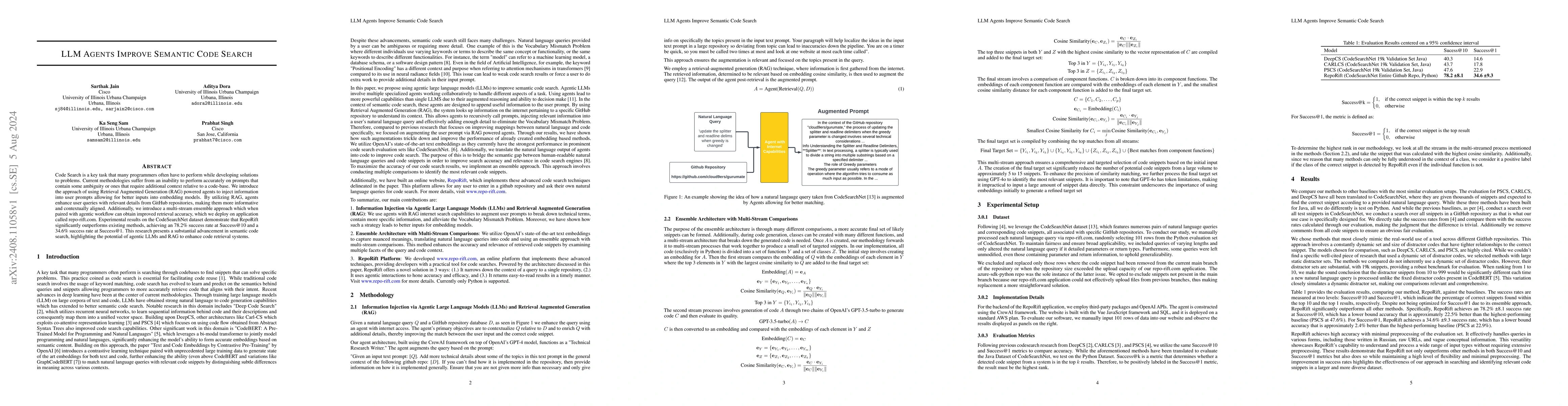 Thumbnail for LLM Agents Improve Semantic Code Search