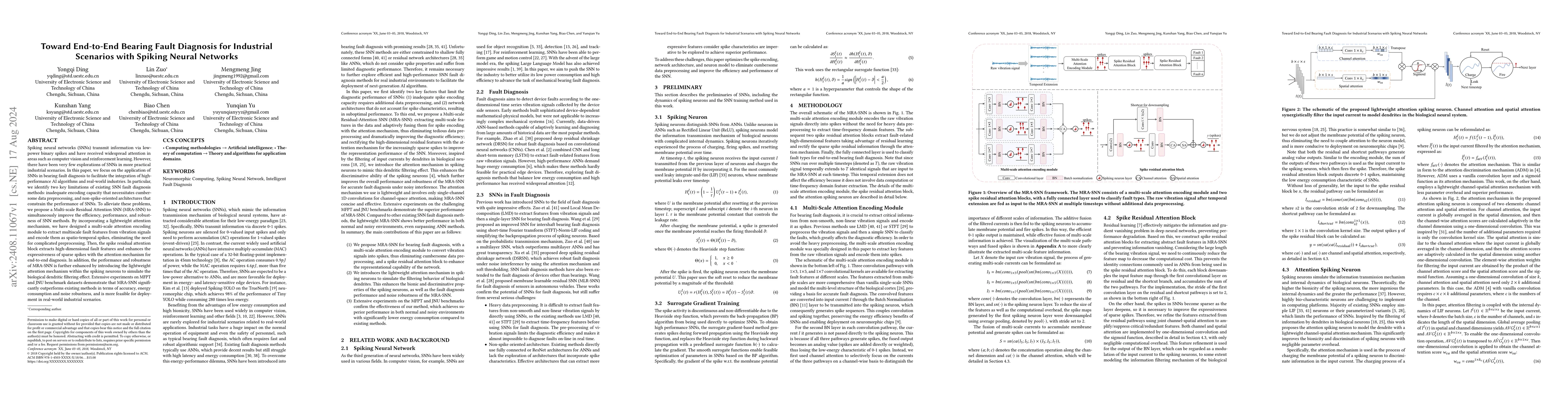 Thumbnail for Toward End-to-End Bearing Fault Diagnosis for Industrial Scenarios with
  Spiking Neural Networks