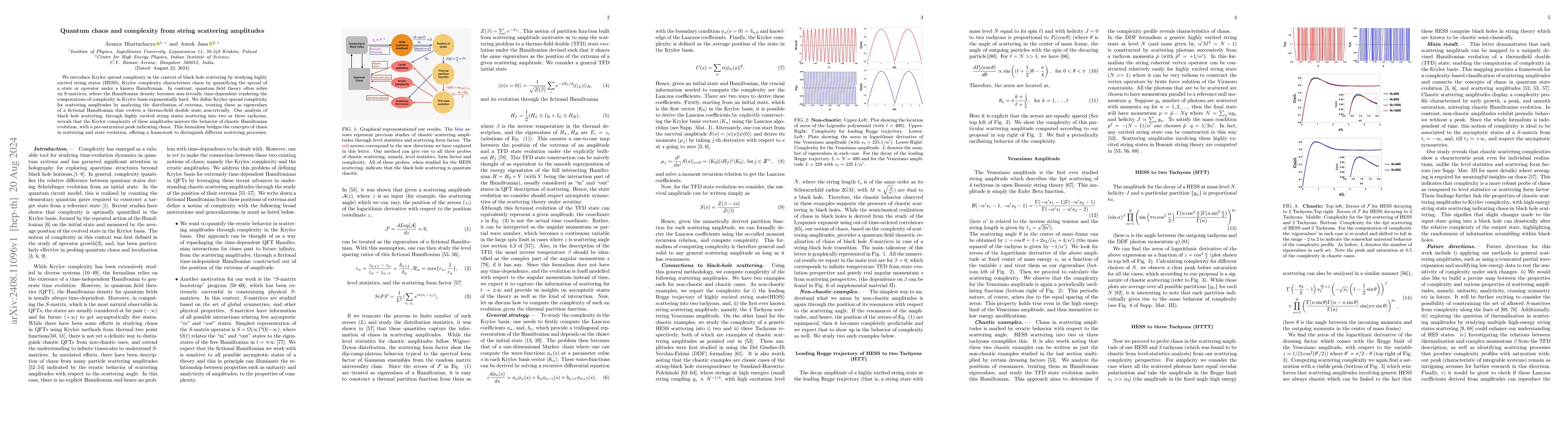 Thumbnail for Quantum chaos and complexity from string scattering amplitudes