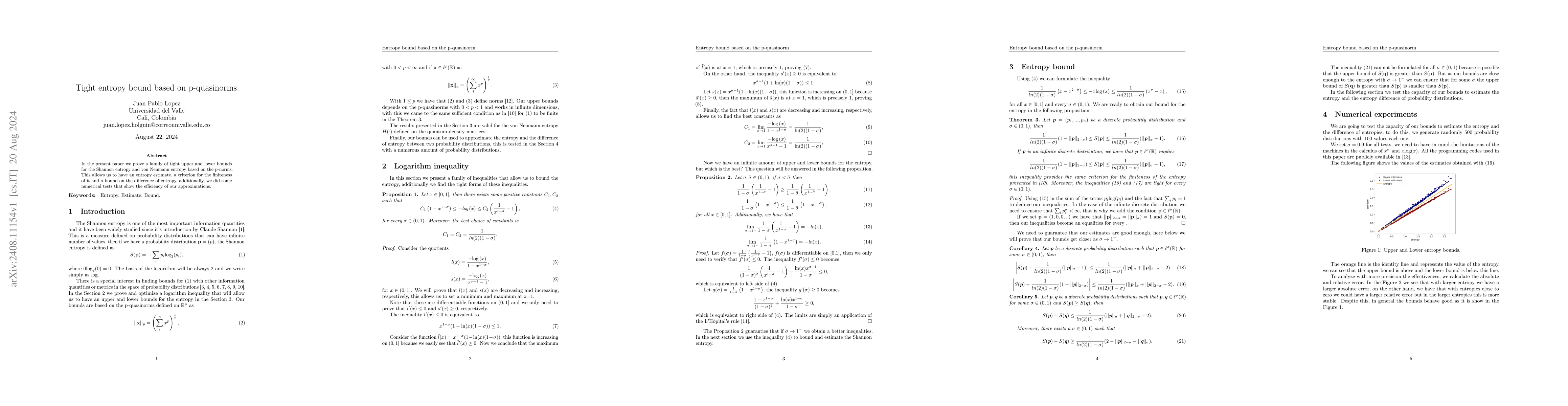Thumbnail for Tight entropy bound based on p-quasinorms