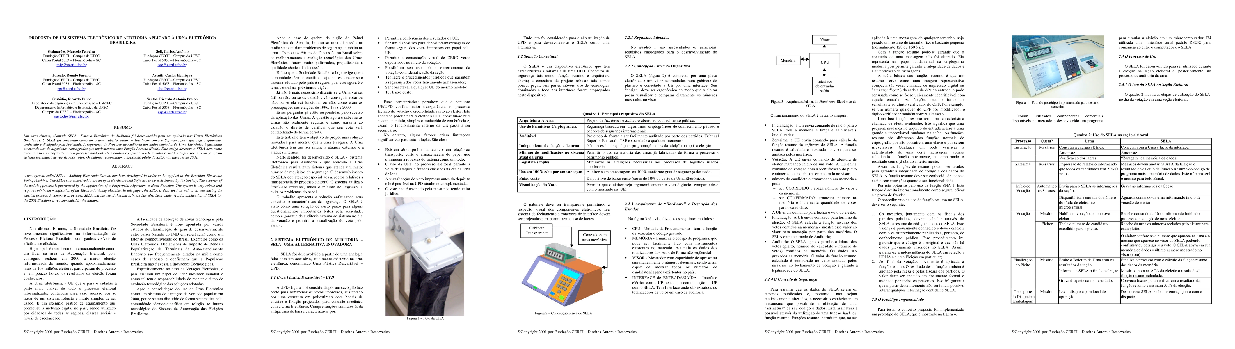 Thumbnail for Proposal of an Electronic Auditing System Applied to the Brazilian
  Electronic Voting Machine