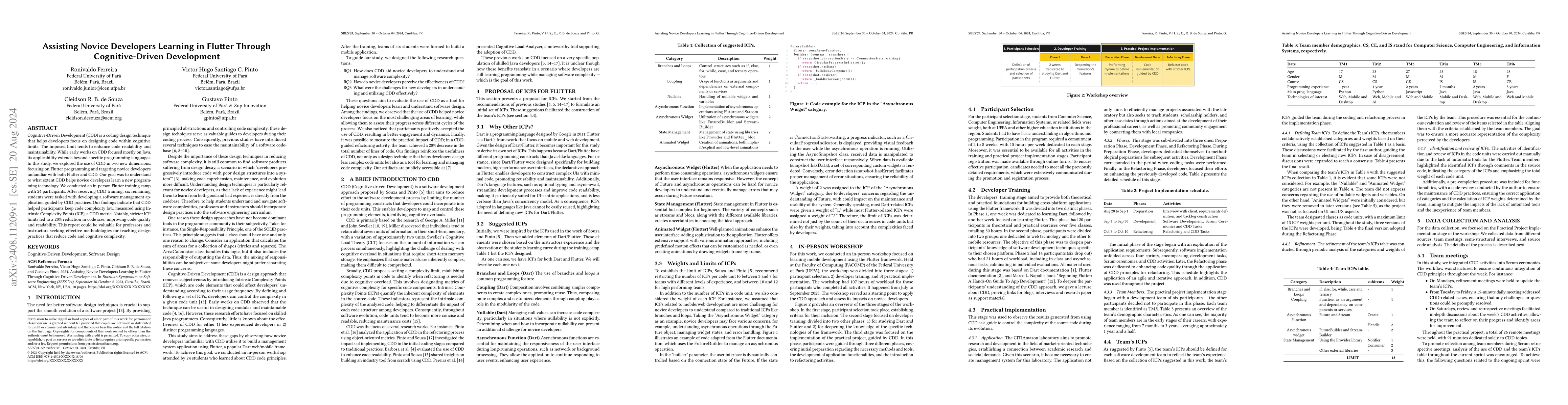 Thumbnail for Assisting Novice Developers Learning in Flutter Through Cognitive-Driven
  Development