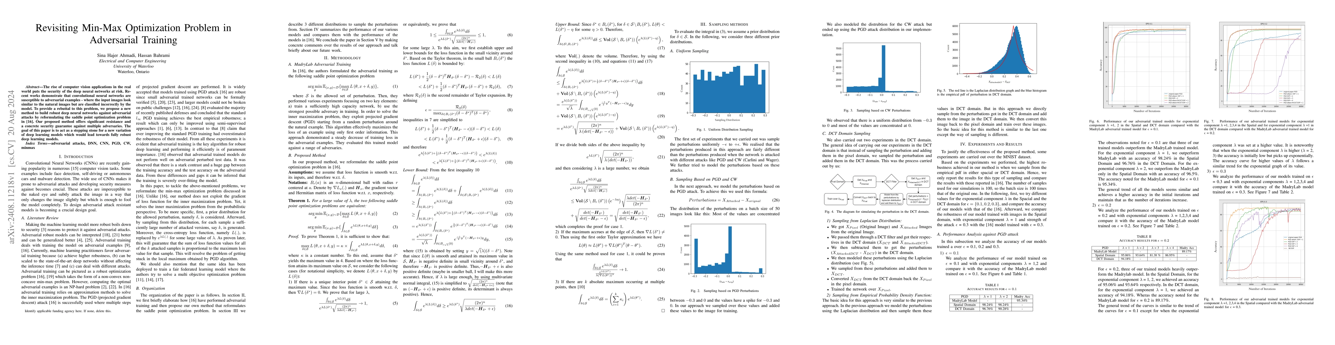 Thumbnail for Revisiting Min-Max Optimization Problem in Adversarial Training