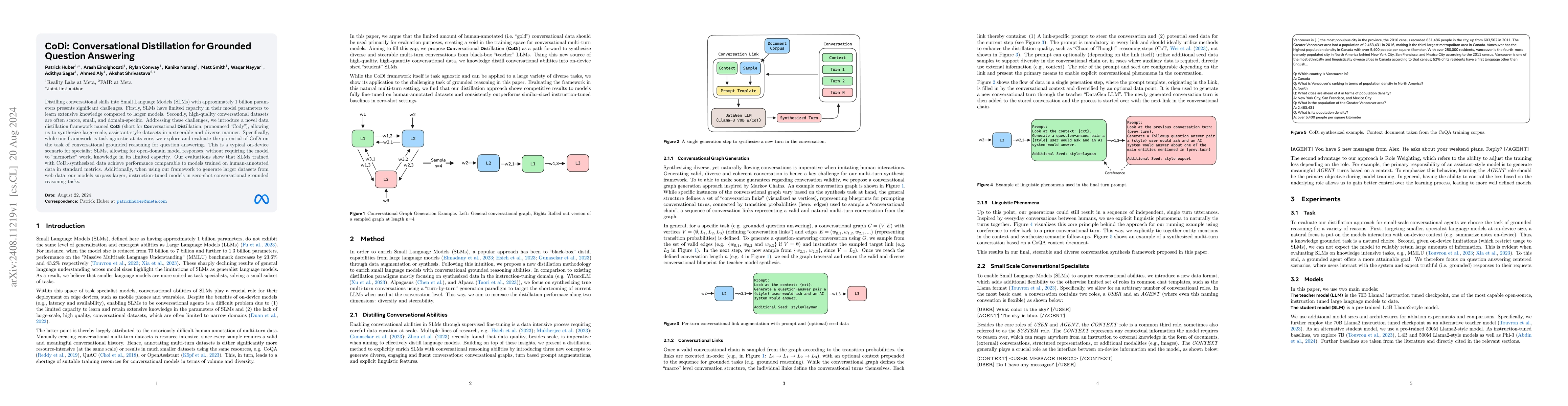 Thumbnail for CoDi: Conversational Distillation for Grounded Question Answering