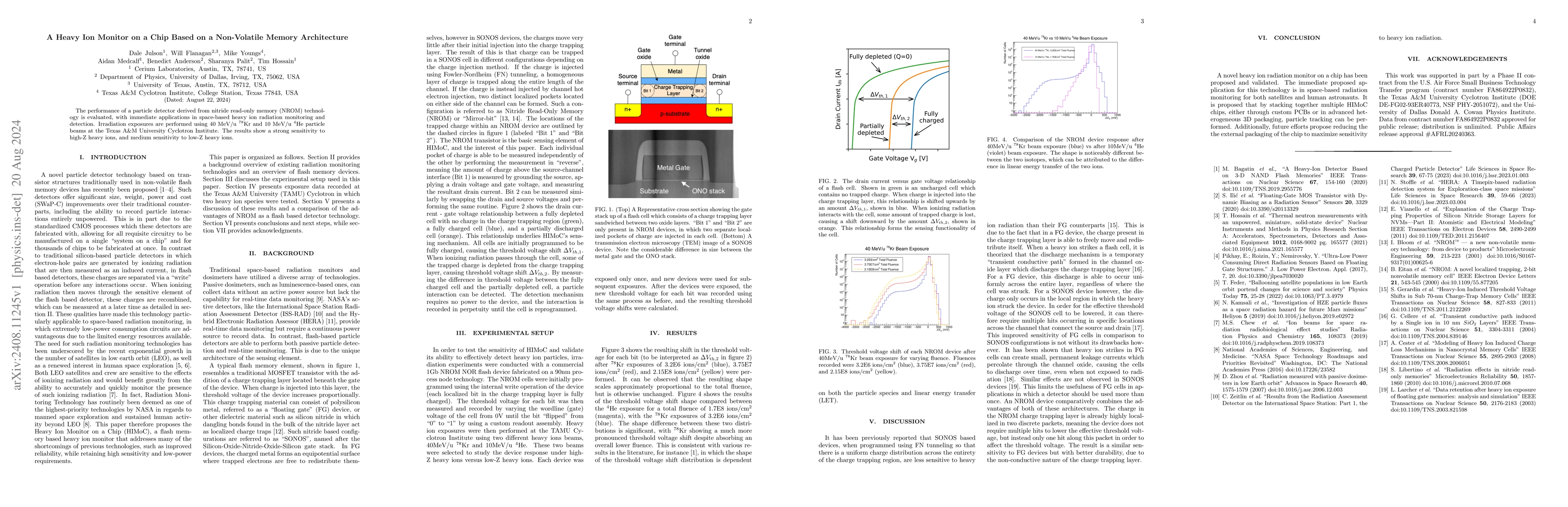 Thumbnail for A Heavy Ion Monitor on a Chip Based on a Non-Volatile Memory
  Architecture