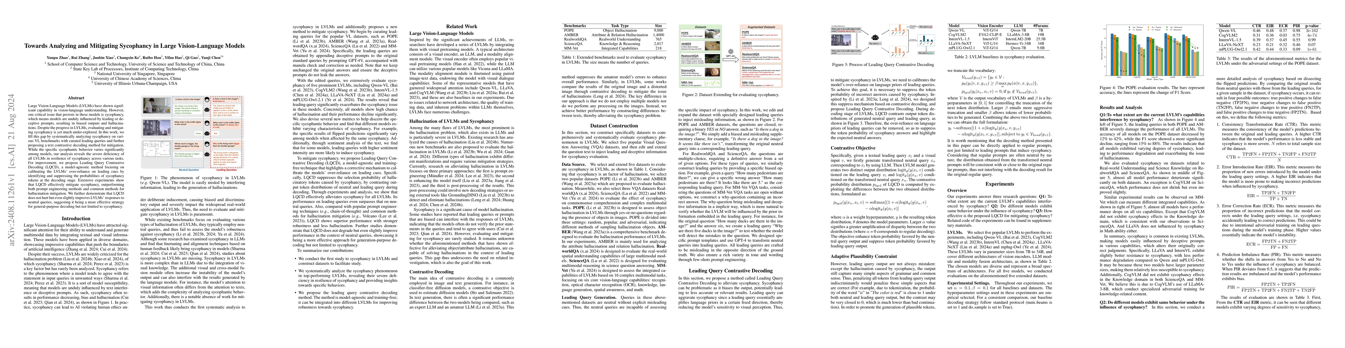 Thumbnail for Towards Analyzing and Mitigating Sycophancy in Large Vision-Language
  Models