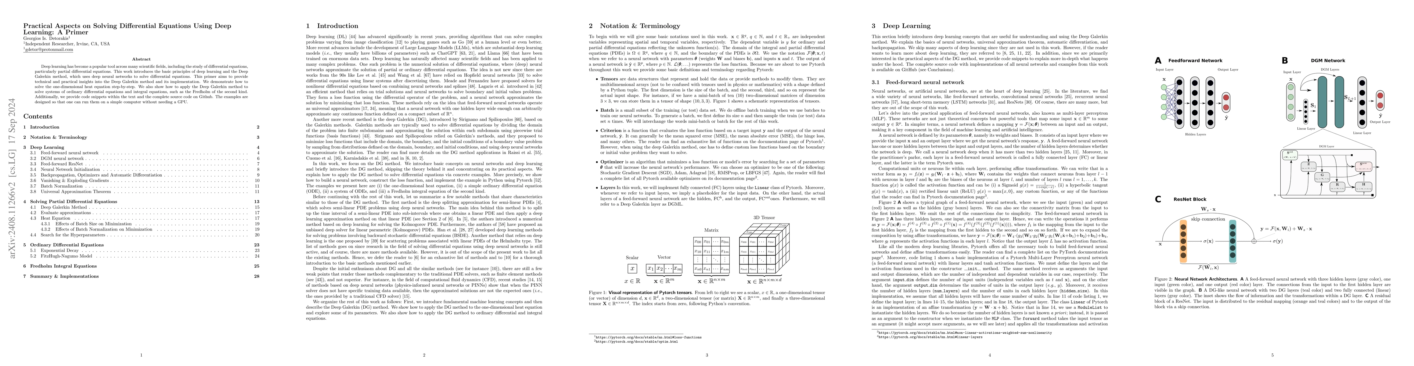 Thumbnail for Practical Aspects on Solving Differential Equations Using Deep Learning:
  A Primer