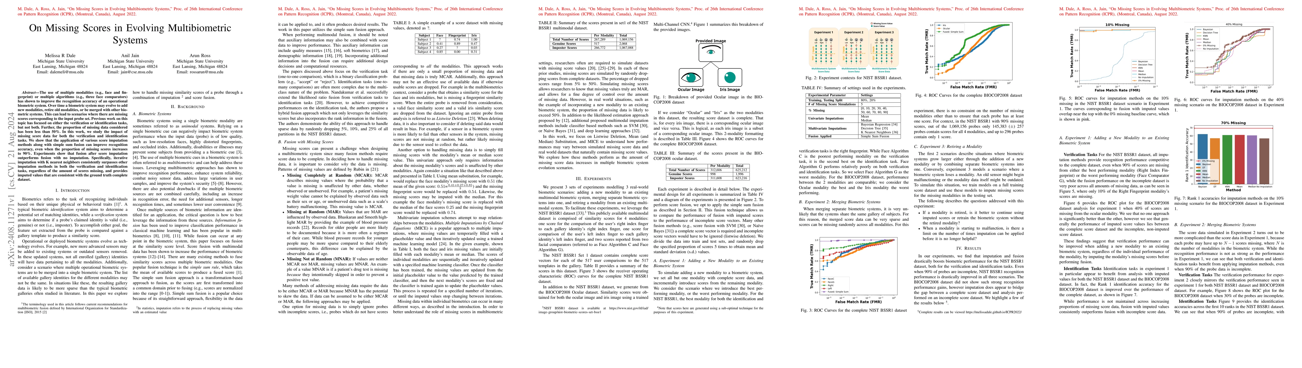 Thumbnail for On Missing Scores in Evolving Multibiometric Systems
