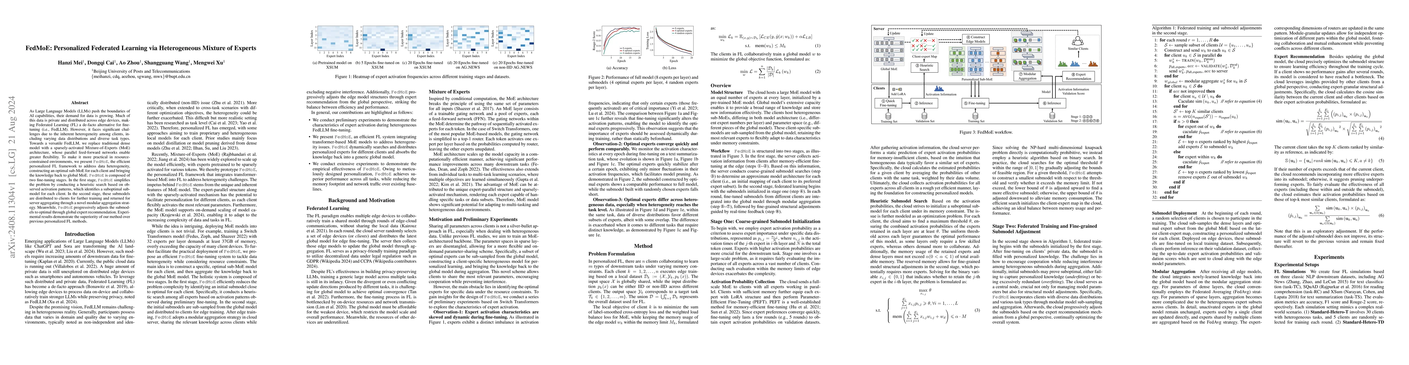 Thumbnail for FedMoE: Personalized Federated Learning via Heterogeneous Mixture of
  Experts