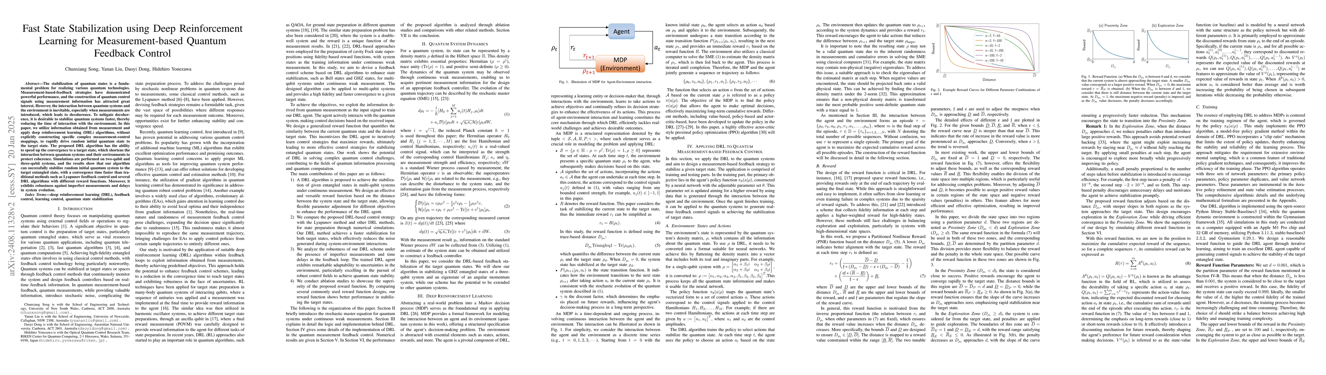 Thumbnail for Measurement-based Fast Quantum State Stabilization with Deep
  Reinforcement Learning