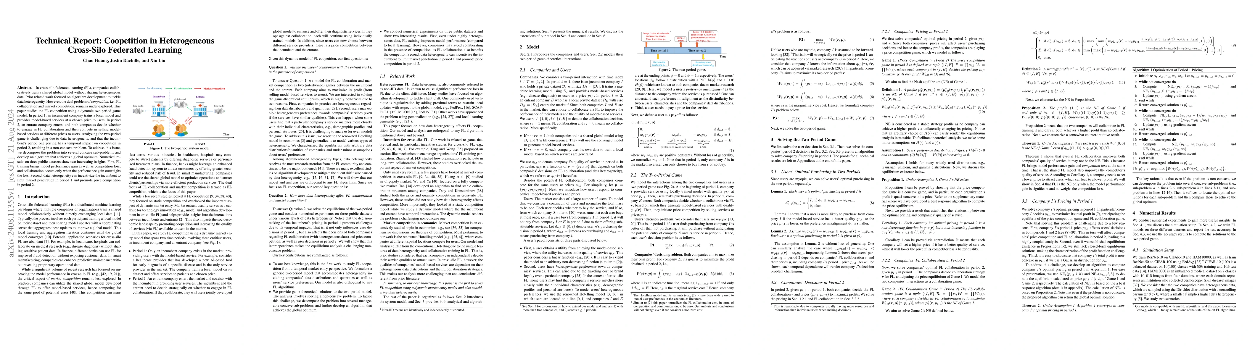 Thumbnail for Technical Report: Coopetition in Heterogeneous Cross-Silo Federated
  Learning