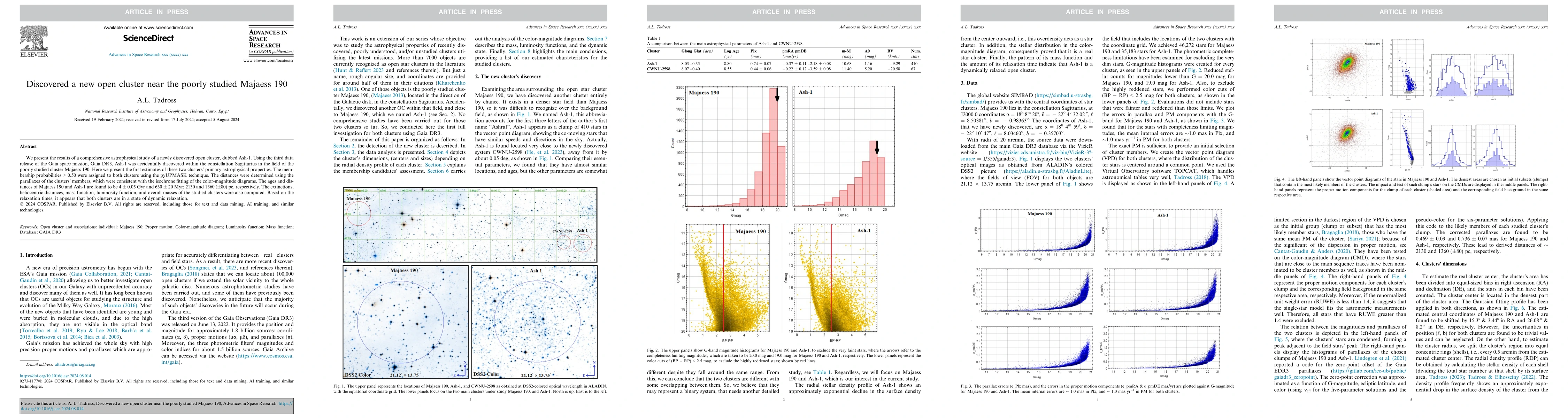 Thumbnail for Discovered a new open cluster near the poorly studied Majaess 190