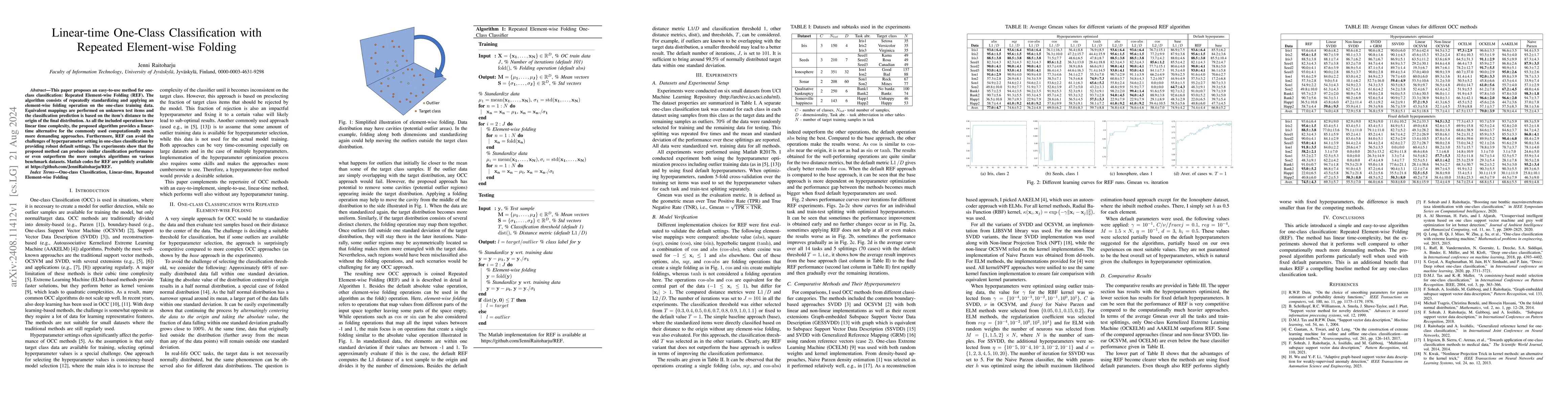 Thumbnail for Linear-time One-Class Classification with Repeated Element-wise Folding