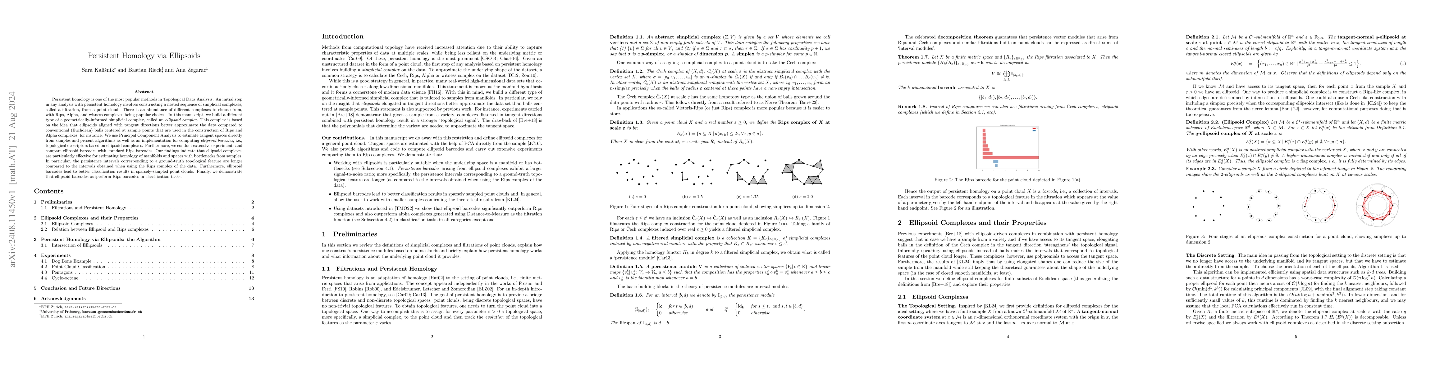 Thumbnail for Persistent Homology via Ellipsoids