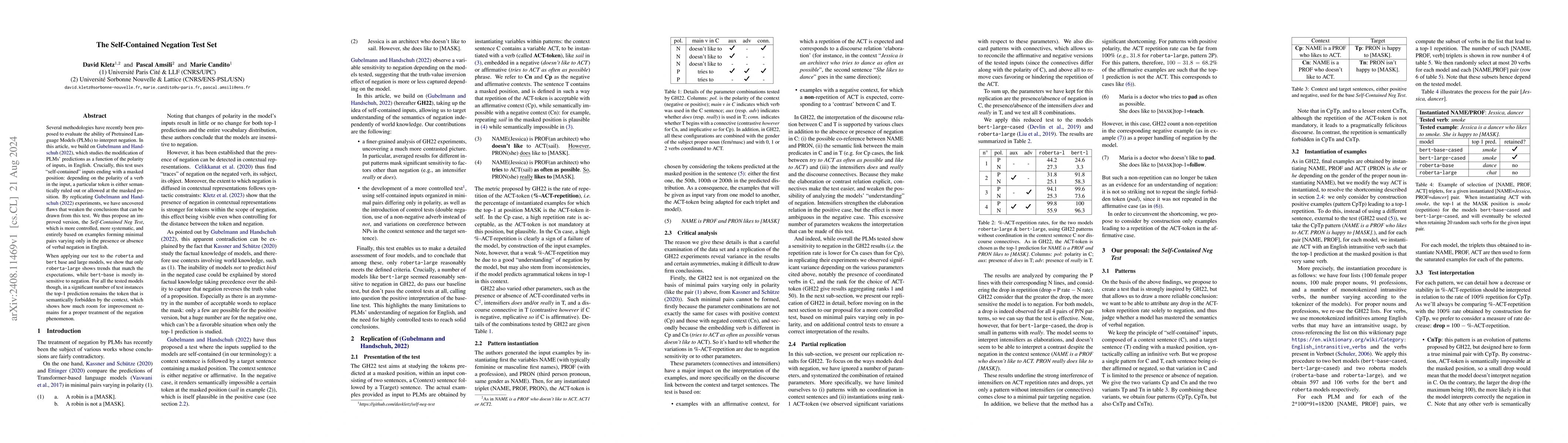 Thumbnail for The Self-Contained Negation Test Set